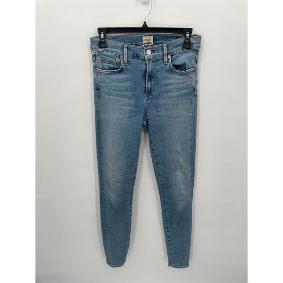 CITIZENS OF HUMANITY Rocket High Rise Skinny Jean in Small Talk Wash // 26 - Picture 7 of 12